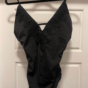 LOFT black one piece swimsuit